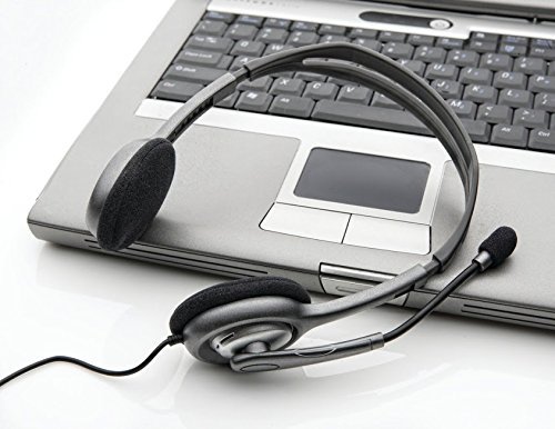 Logitech H111 Wired On Ear Headphones With Mic Black - Image 2