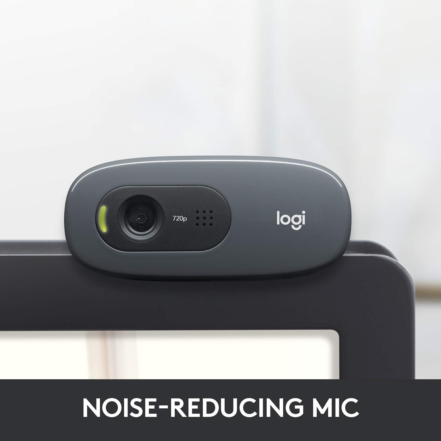 Logitech C270 HD Webcam, HD 720p/30fps, Widescreen HD Video Calling, HD Light Correction, Noise-Reducing Mic, for Skype, FaceTime, Hangouts, WebEx, PC/Mac/Laptop/MacBook/Tablet - Black - Image 5