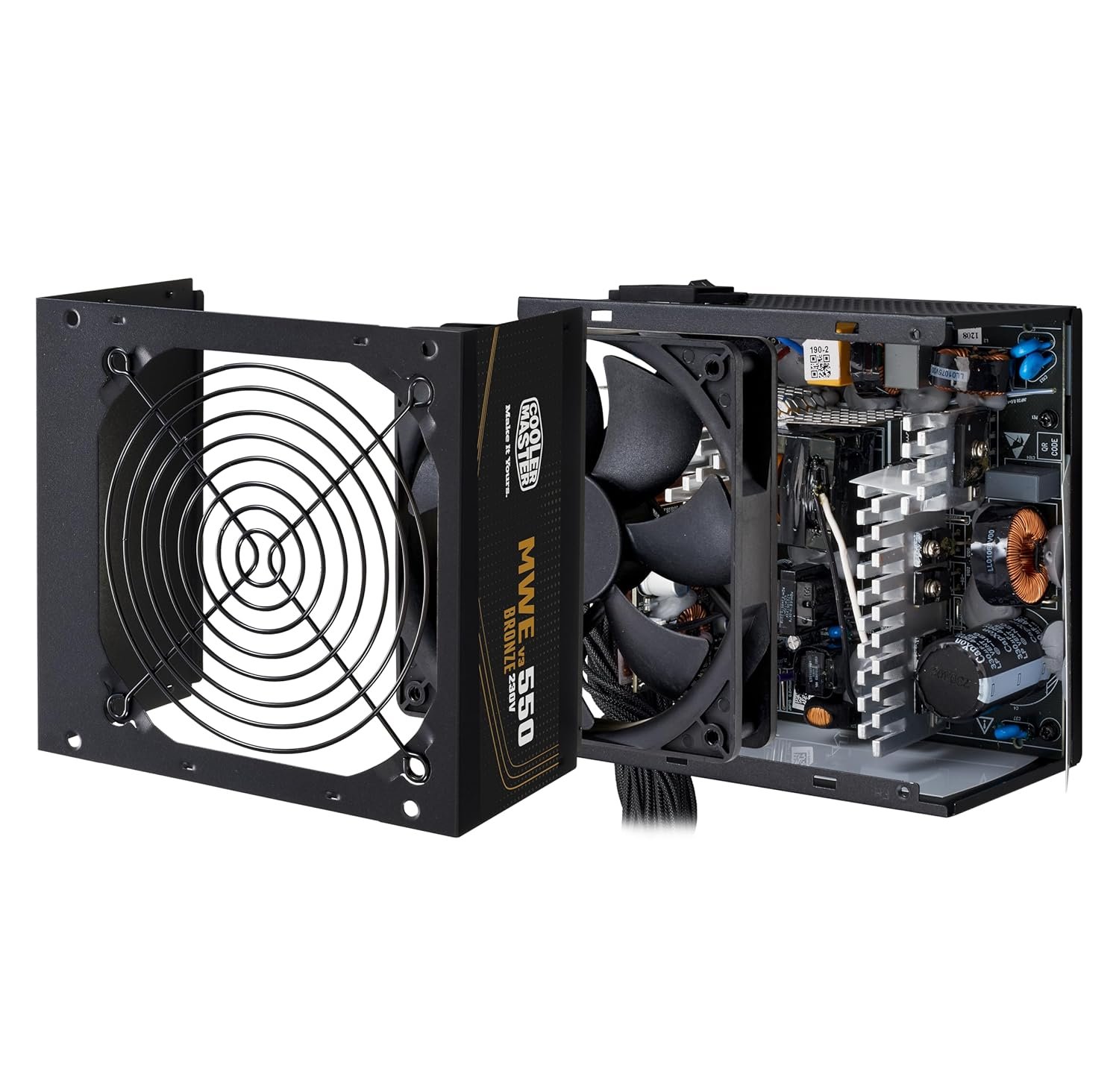 Cooler Master MWE 550 V3 Bronze ATX 3.1 Power Supply - Non Modular | 80 Plus Bronze Certified | Quite HDB Fan | DC-to-DC Circuit Design | ATX 3.1 Version | Ready for 50 Series | 550 Watt - Image 5
